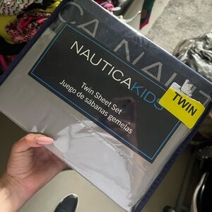 Nautica Kids Twin Sheet Set in Gray